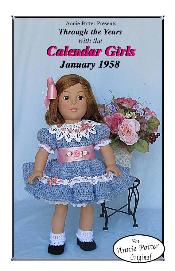 Crochet Calendar Girls February 1853 Annie Potter Original