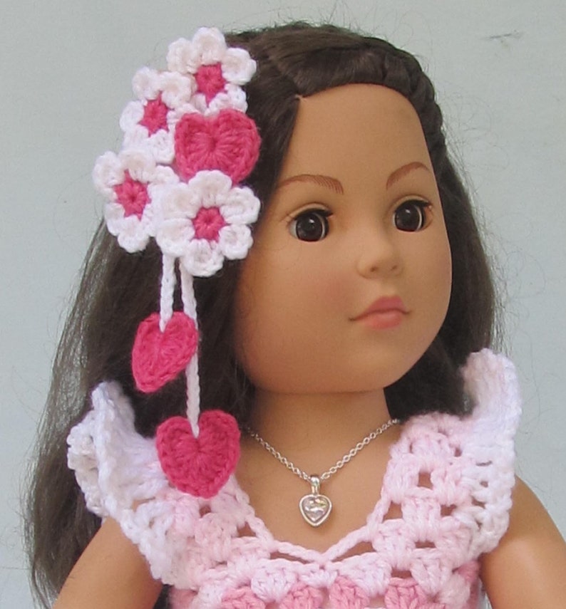 PDF Crochet Pattern for American girl doll "Holiday Toppers" Crochet doll costume