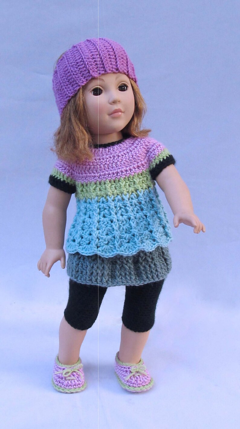 PDF Crochet pattern for 18 inch Doll Simple Basic Etsy