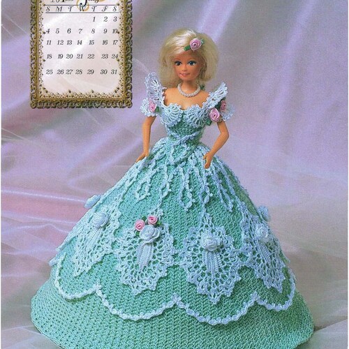 Crochet Pattern for Barbie Bed Doll Pattern miss July - Etsy