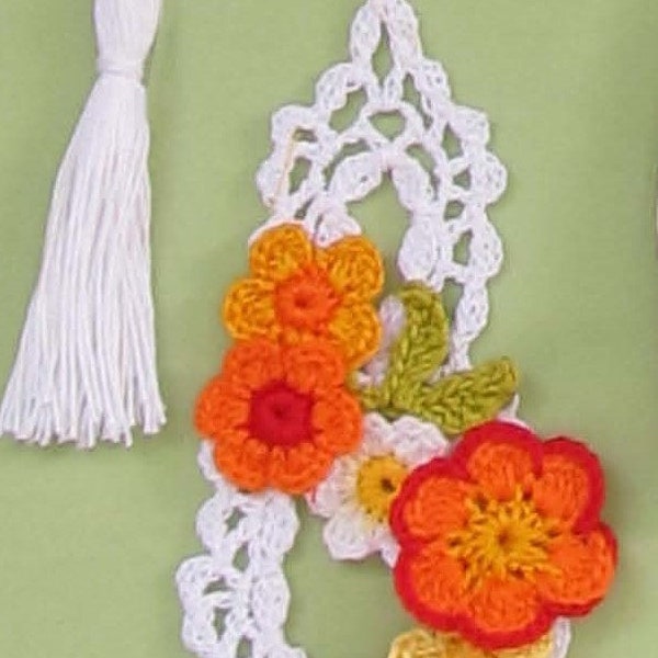 Modèle PDF au crochet pour marque-pages, « Fleurs irlandaises », marque-pages irlandais au crochet, 6 modèles de marque-pages au crochet, TÉLÉCHARGEMENT PDF, Annie's