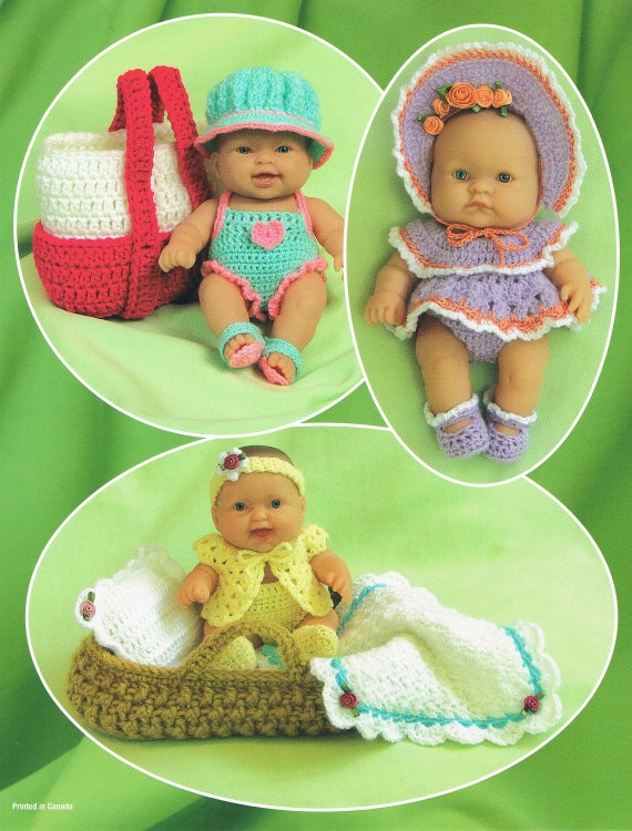 Crochet doll dress pattern /"Holiday Babies/" PDF Download