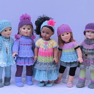 DIY Doll Clothes Pattern Set - Crochet for 18-Inch Doll - Easy to Follow Instructions, 18 inch doll clothes pattern, Annie's patterns