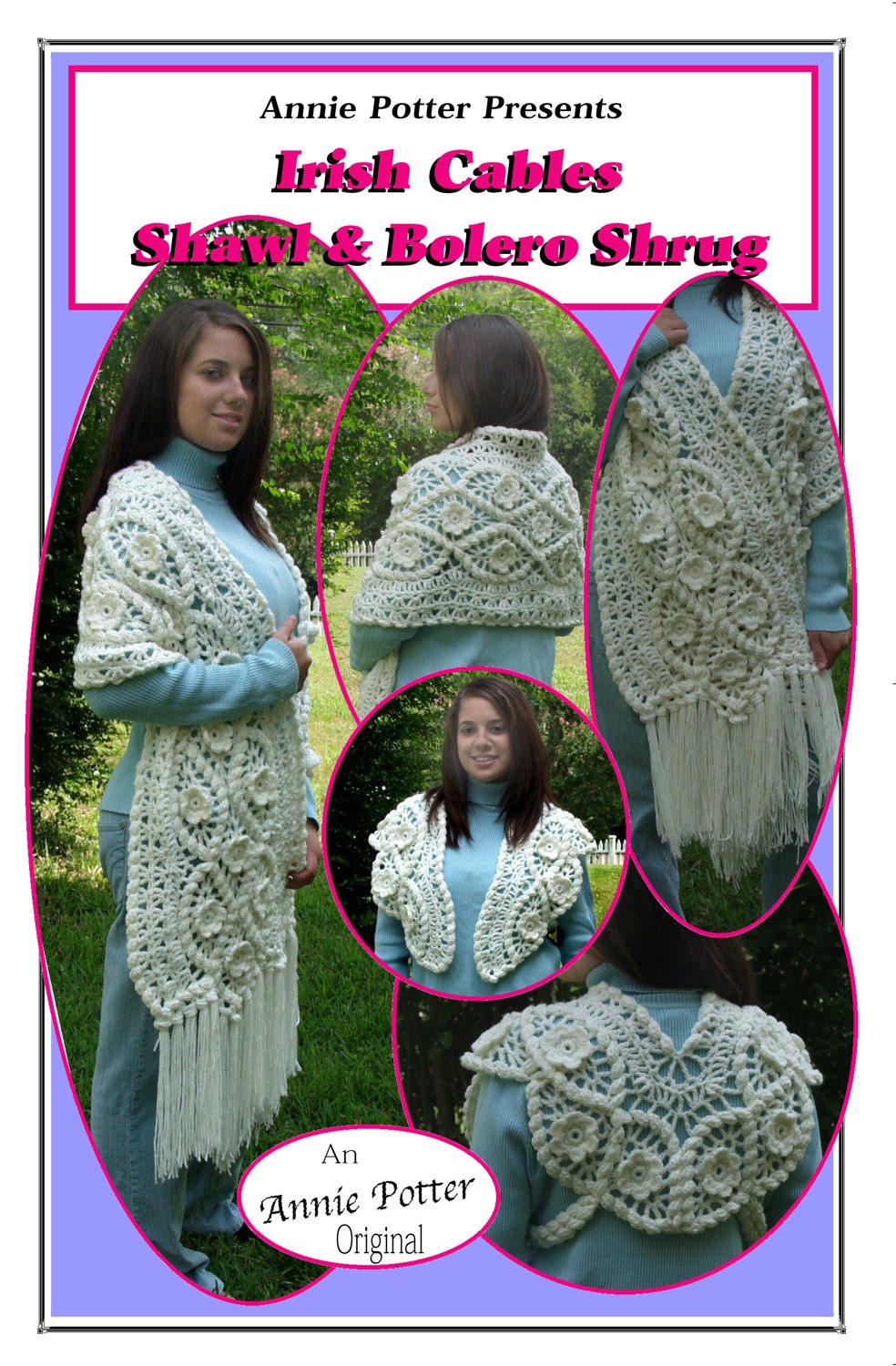 PDF Crochet shrug pattern Irish Cables Crochet | Etsy