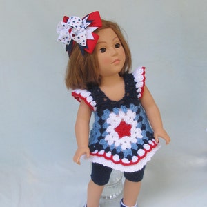 PDF Crochet Pattern for American girl doll "Holiday Toppers" Crochet doll costume