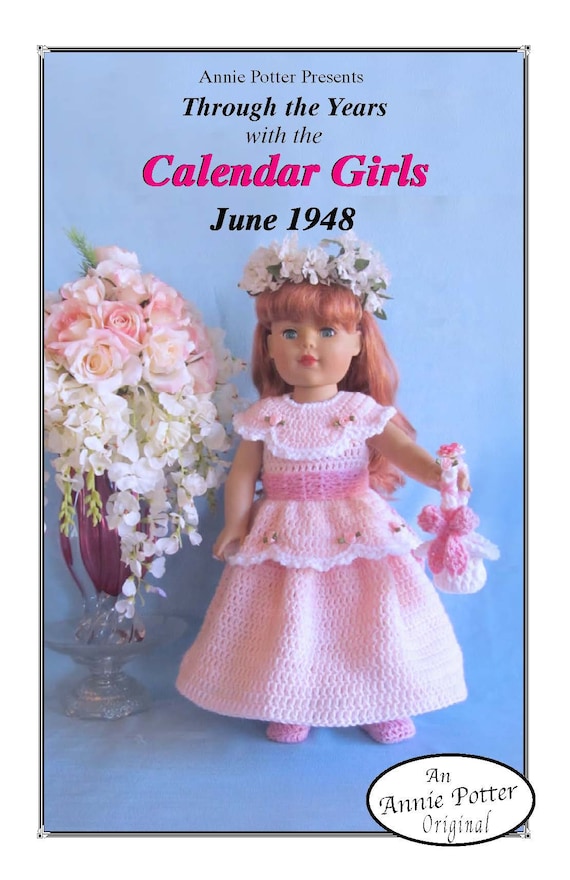 Crochet Doll Dress /"Calendar Girls February 1853/" PDF Download