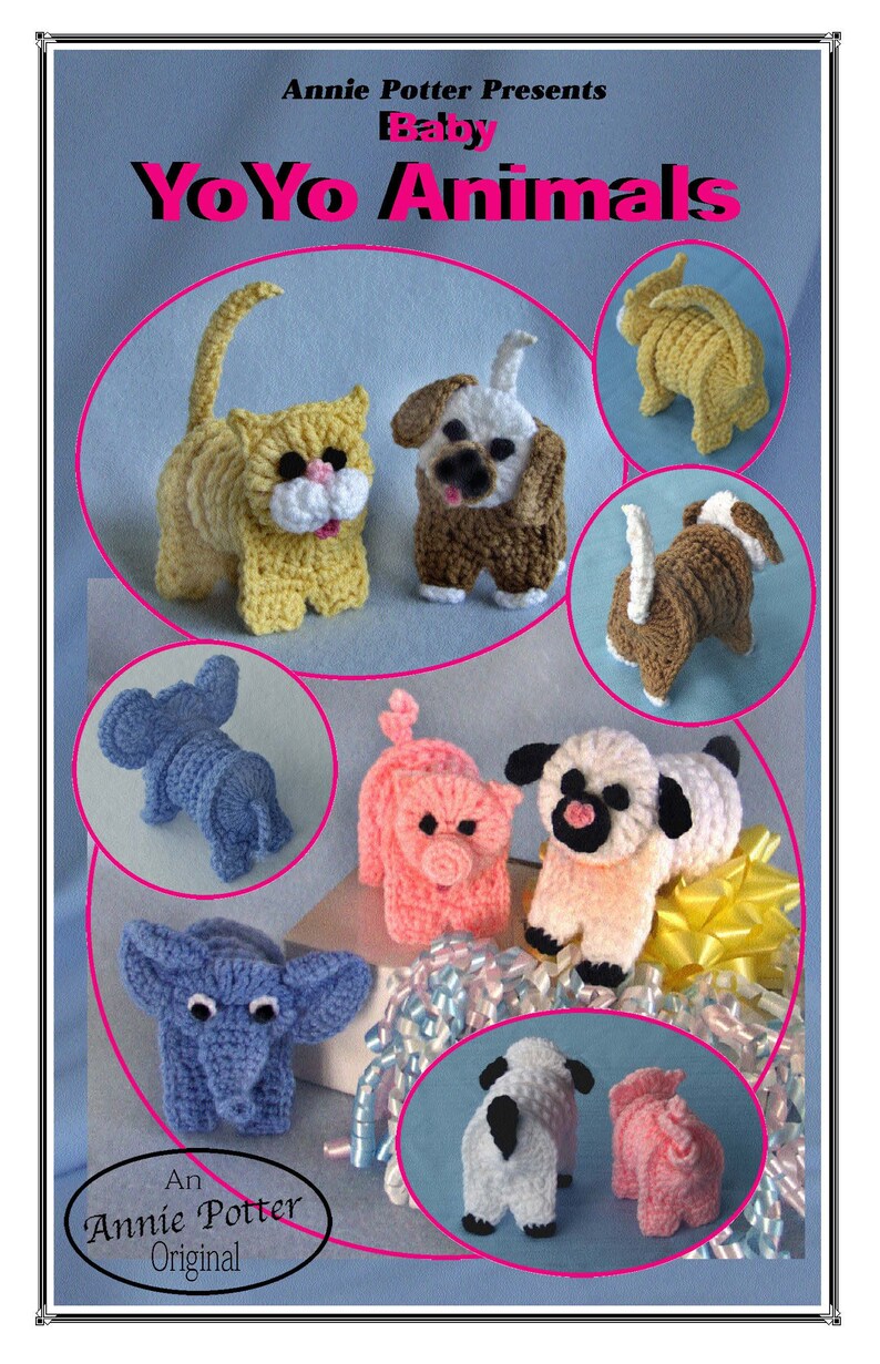 Crochet Yoyo Baby Toys Pattern baby Yoyo Animals Etsy