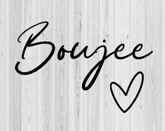 Boujee coração svg, Boujee svg, camisa svg, camisa de família svg, silhueta svg, cricut svg
