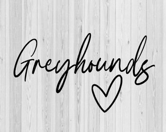 Greyhounds heart svg, Greyhounds svg, spirit wear svg, team wear svg, school svg, shirt svg, team sport svg, silhouette svg, cricut svg