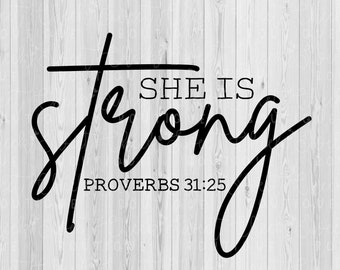 she is strong svg, female empowerment svg, cross svg, religious svg, small business svg, boss lady svg, silhouette svg, cricut svg