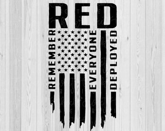 Remember everyone deployed svg, deployed flag svg, flag svg, RED svg, military svg, shirt svg, remember deployed, silhouette svg, cricut svg