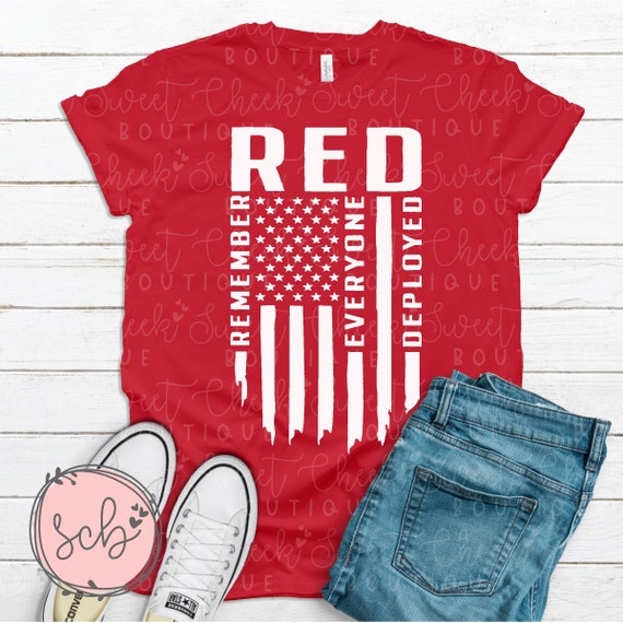 Patriot Red Friday T-Shirt Military R.E.D 4th July Flag Gift Patriot Red Friday T-Shirt Military R.E.D 4th July Flag Gift