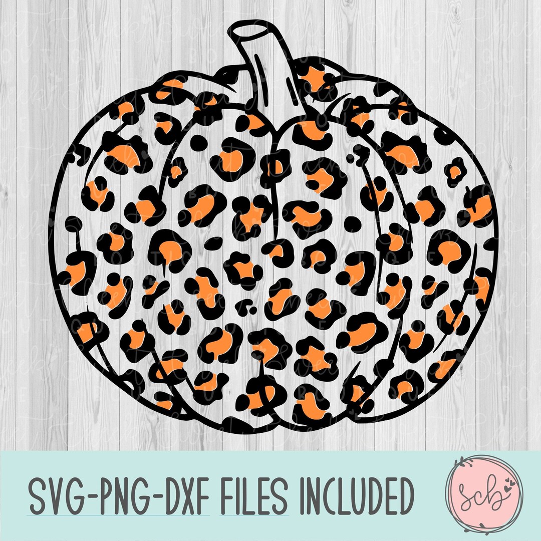 Leopard Pumpkin Svg, Pumpkin Svg, Leopard Svg, Fall Svg, Halloween Svg