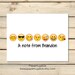 PRINTABLE Emoji Stationery, Emoji Note Cards, Kids Thank You Cards ...