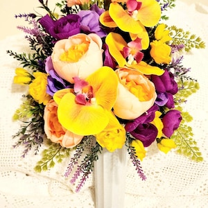 Cemetery flowers, Grave flowers,  Artificial, Spring and Summer colors Fresh and Bright arrangements, One Sided