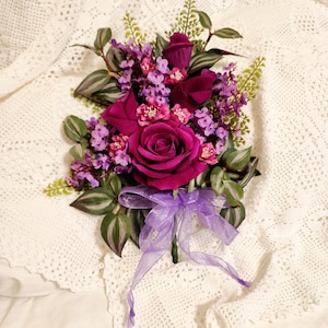 Mausoleum Floral Design, Crypt Niche Holder Arrangement, Grave Side Spike,  Cemetery Decoration