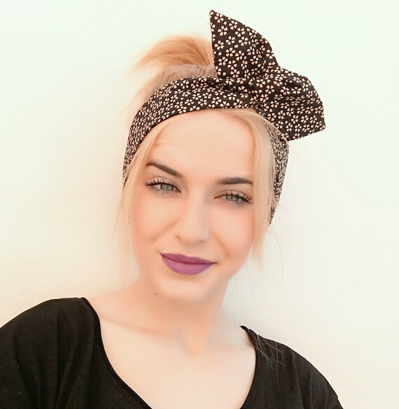 Black Wire Headband vintage headband 