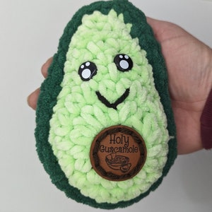 Awesome avocado crochet plush, amigurumi avocado, crochet avocado lover gift, avocado stuffy gift, avocado stuffy, gift for avocado lover