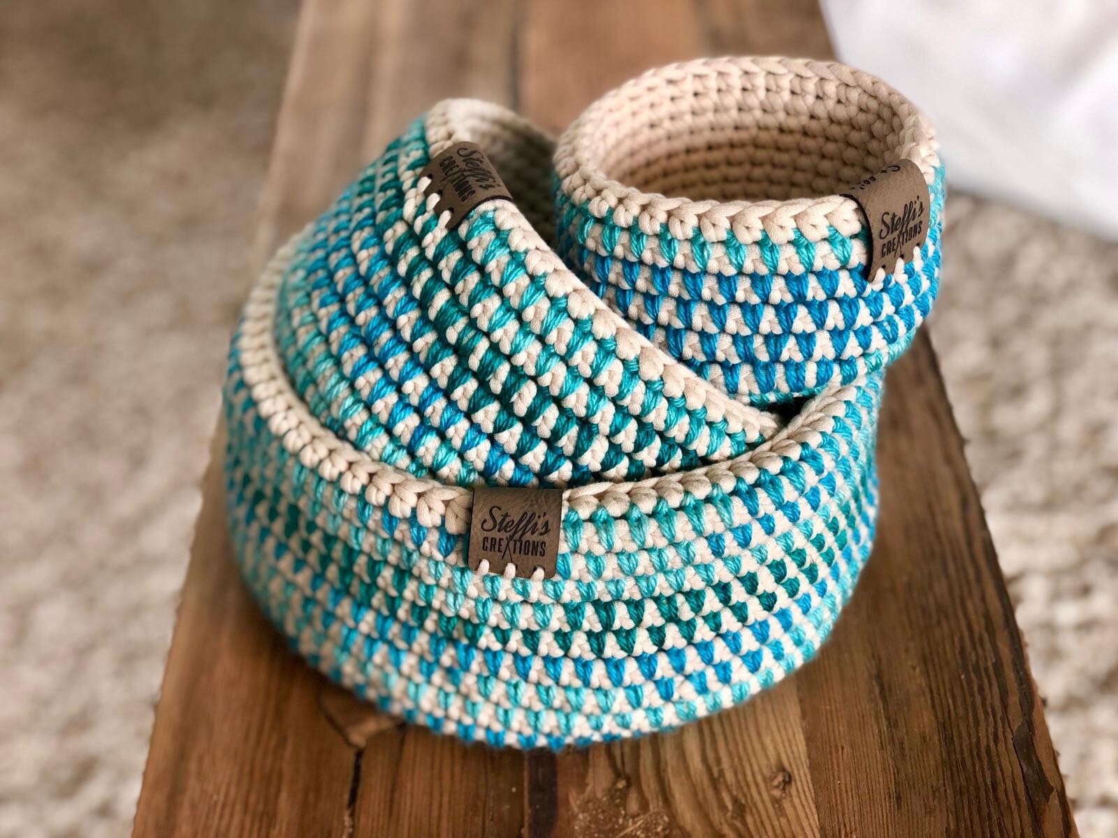 Cestas / cestas de almacenamiento / Decoración del hogar / | Etsy