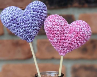 Valentines day, crocheted hearts, wedding decor for table, Bouquet, Valentines, Valentines gift, heart decor, Valentines day decor, Hearts