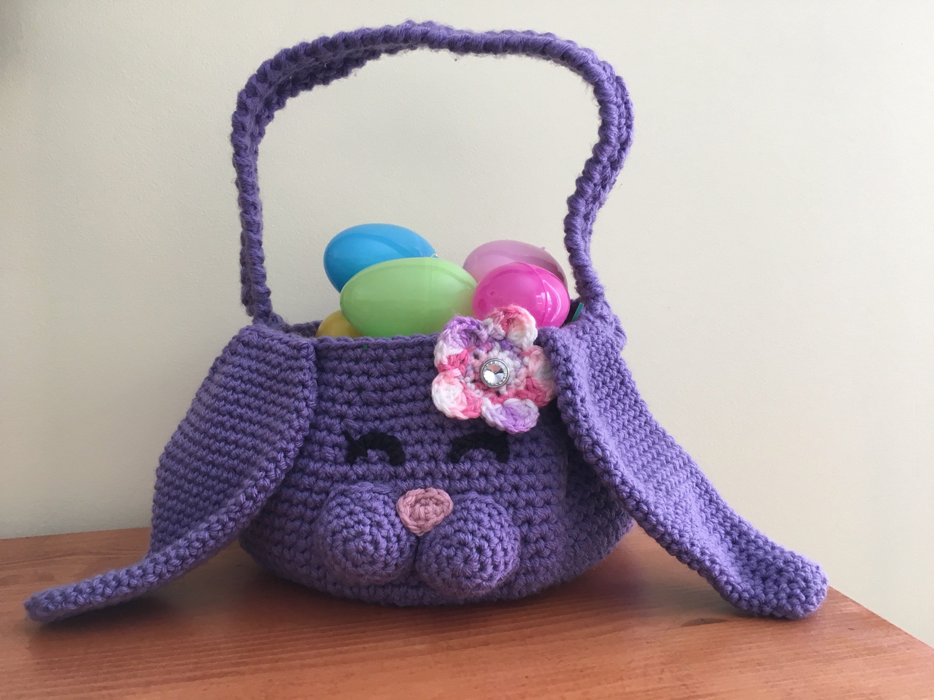 Cotton Rope Easter Bunny Basket Etsy
