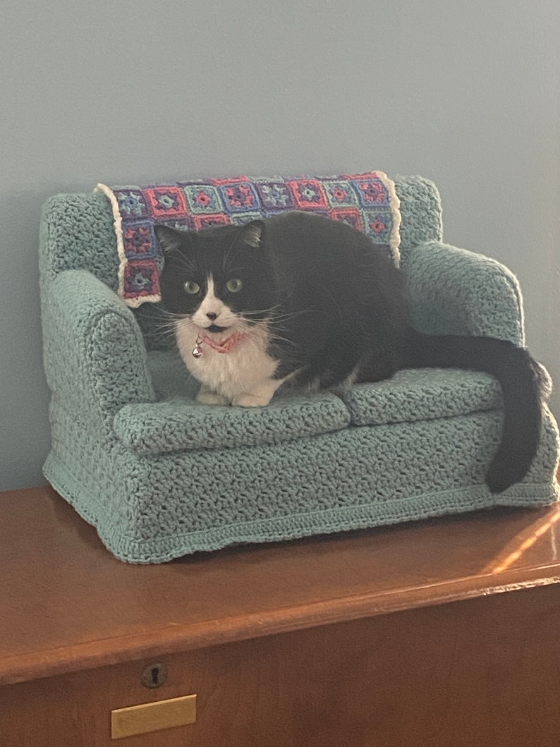 Custom Kitty Couch / Crochet Cat Couch / Cat Bed Etsy