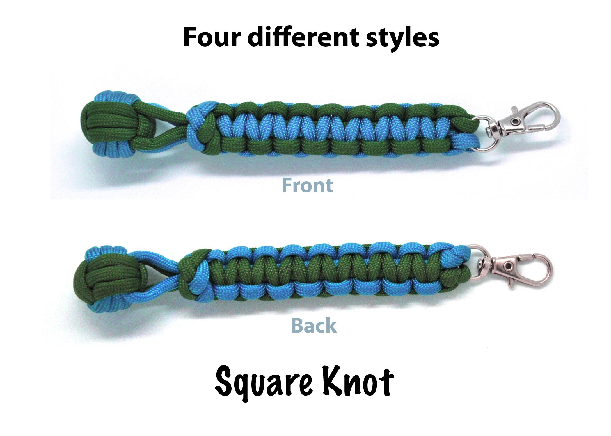 Monkey fist Keychain key fob Zipper pull ParaCord Monkey Etsy
