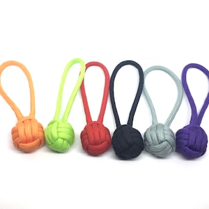 Bartact 550 Paracord Zipper Pulls with Key Ring - Set of 5 (Coyote) -  XXPZ5C