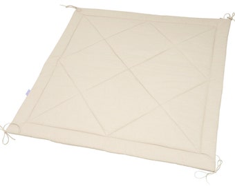 Tapis de tipi beige, tapis de coton double face pour tipi, tapis pour bébé, tapis de jeu tipi, tapis de sol pour tout-petits, tapis de tipi pour enfants, tapis de jeu pour enfants