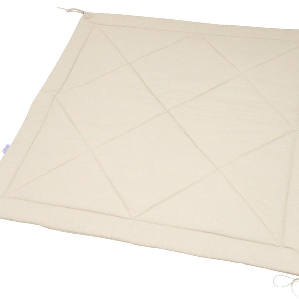 Tapis de tipi beige, tapis de coton double face pour tipi, tapis pour bébé, tapis de jeu tipi, tapis de sol pour tout-petits, tapis de tipi pour enfants, tapis de jeu pour enfants