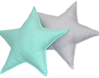 Star Pillows Set -2 pieces, Star Shaped Pillows Star Decor kids Pillows Mayabelkids