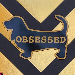 Dog Obsessed Car and Refrigerator Magnet