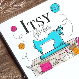 Seamstress Logo Design, Premade Logo, Tailoring Logo, Sewing Logo, Digital Logo, Sewing Machine Logo, Branding Package, Logo Download