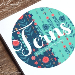 Boutique Logo Design, Premade Logo, Flowers Logo, Floral Logo, Florist Logo, Wild Flowers Logo, Nature Logo, Branding Package, Logo Download