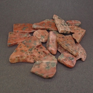 Isla Rose Slices - Rare 100g Lot of Scottish Isla Rose Slices, West Coast Islands of Scotland, Natural Pink Colour, FREE WORLDWIDE DELIVERY