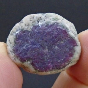 Rare Trapiche Ruby – Natural Star Gemstone, Purple Red