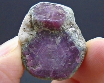 Trapiche Twin Ruby – Rare Star Effect Rough Gemstone