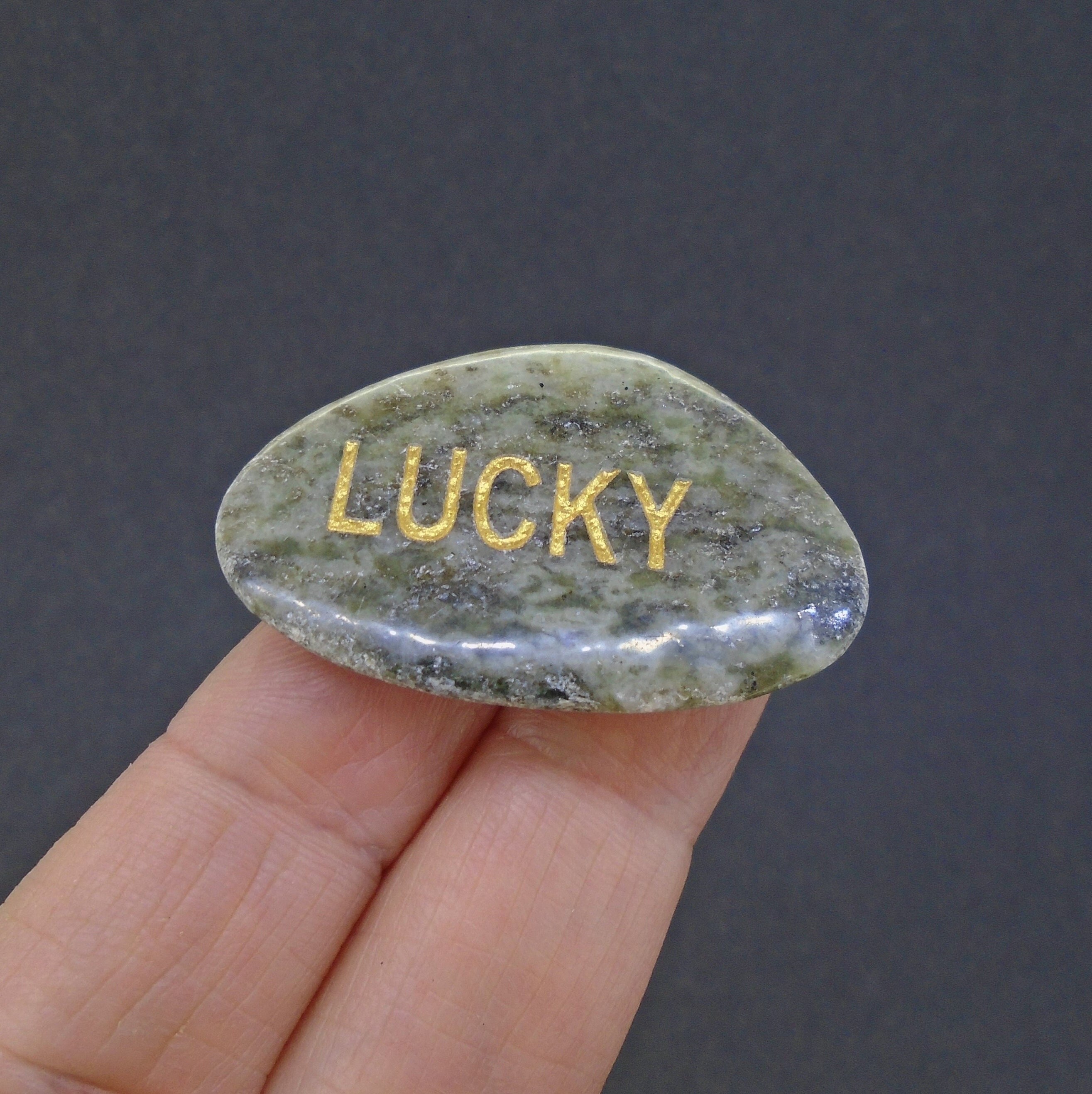 1 x Connemara "Lucky" Stone - Hand Polished and Shaped, Hand Mined, Ireland, Friendship & Good Luck Stone, FREE WORLDWIDE DELIVERY