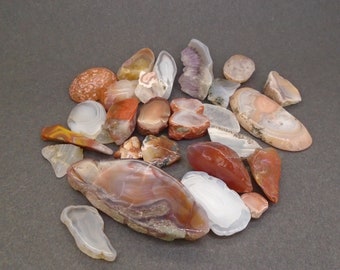 Scottish Agate Polished Pieces - 100g Scottish Agate, AAA Jewellery Grade, Crafts, Display, Mixed Lot, Scotland,  FREE Worldwide DELIVERY