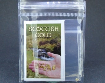 Scottish Gold - Unique Keepsake, Real Rare Gold from Scotland, Glen Orchy, Scottish Highlands, 18ct, Ethically Hand Panned - FREE SHIPPING