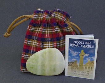 1 x Polished Iona Palm Stone - Hand Polished and Shaped, Hand Collected by Boat in the Scottish Isles, Isle of Iona, FREE WORLDWIDE DELIVERY