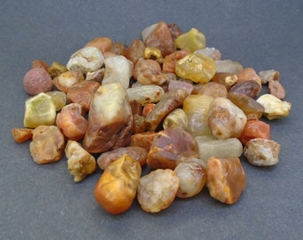 Scottish Carnelian Pebbles - 150g Rough Scottish Agates, Crafts, Display, Mixed Lot, Musselburgh, Scotland, FREE WORLDWIDE DELIVERY