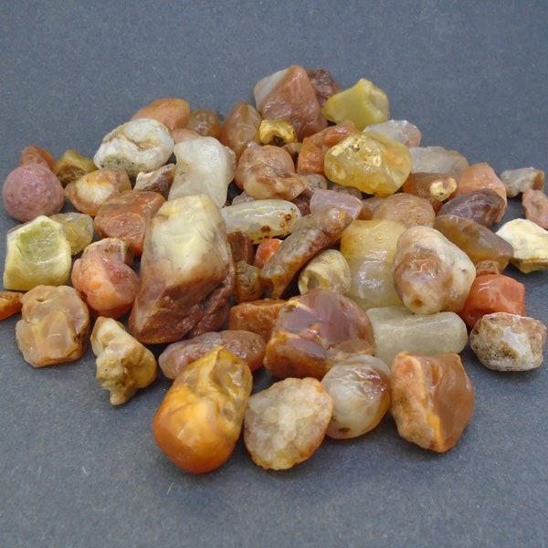 Scottish Carnelian Pebbles - 150g Rough Scottish Agates, Crafts, Display, Mixed Lot, Musselburgh, Scotland, FREE WORLDWIDE DELIVERY