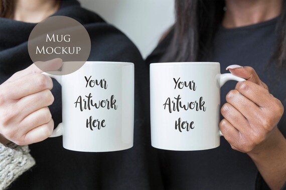 Photo For Double Mug Mockup Women Holding Mugs Mug Photo For Double Mug Mockup Women Holding Mugs Mug