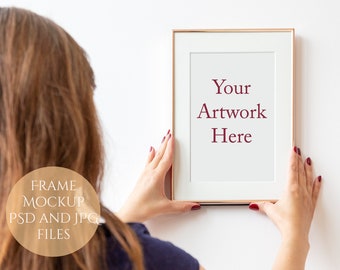 Rose Gold Frame Mock Up Styled Stock Image With Or Without Etsy