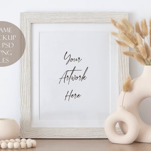 Frame Mockup Styled stock photo - Neutral colours