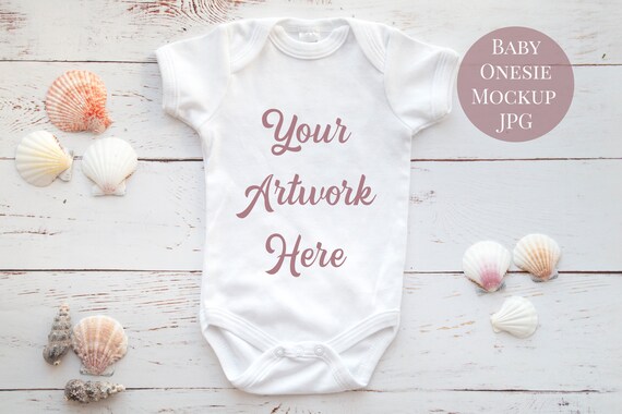 Babygrow Romper Suit Onsie Mockup Photo Jpg File Etsy