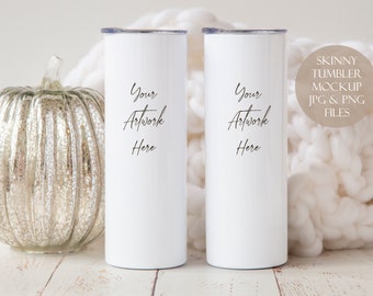 Skinny Tumbler Digital Mockup - JPG, PSD and PNG files