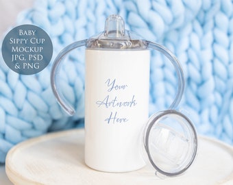 Sippy Cup Mockup - JPG, PNG and PSD (smart object) files