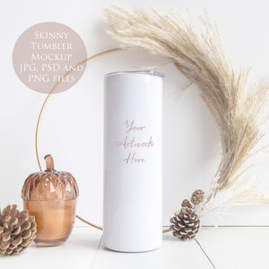 Skinny Tumbler Digital Mockup - JPG, PSD and PNG files